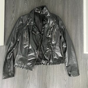 Free People Vegan Leather Jacket